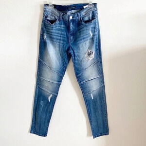 KanCan distressed motto skinny jeans